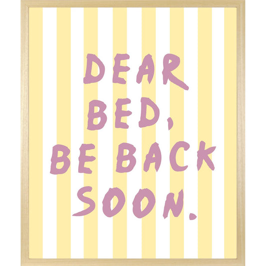 Rahmenbild - Dear Bed, Be Back Soon