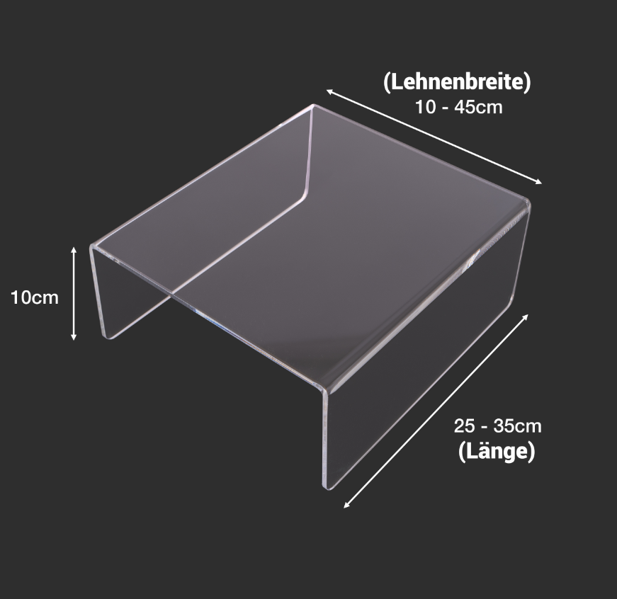 Beistelltisch Ablagefläche für Sofalehne, Tablett, Tisch, Acrylglas Sofa