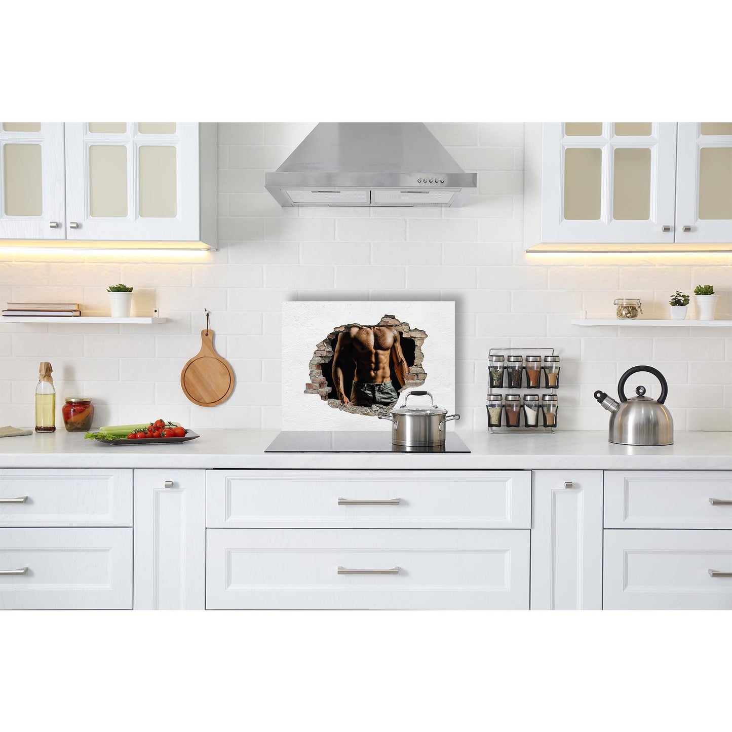 Spritzschutz - Sixpack Mann