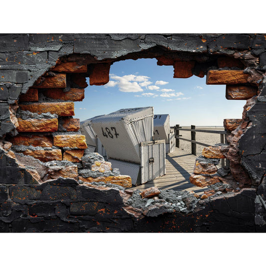 Spritzschutz - 487 Strandkorb