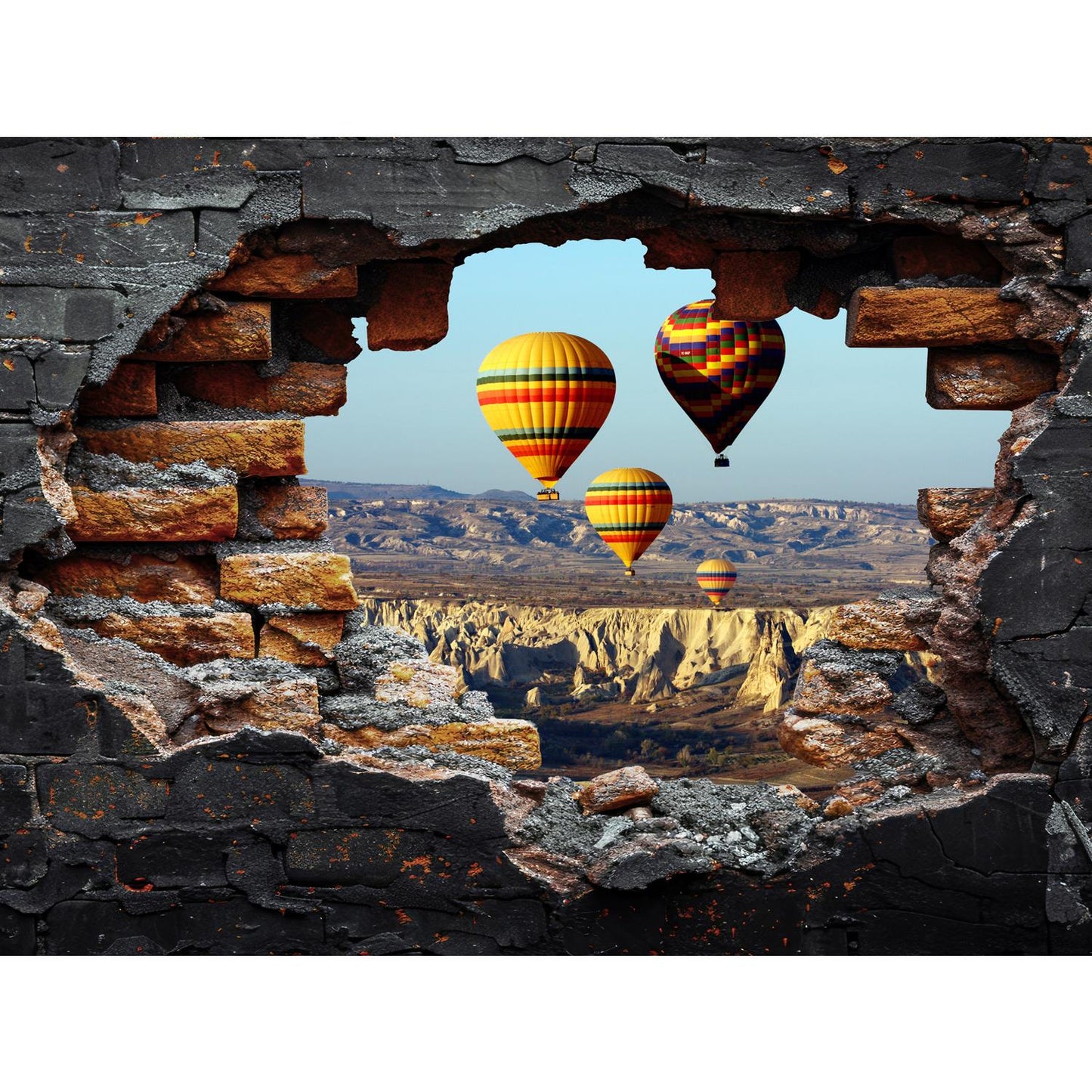 Spritzschutz - Heissluftballons am Himmel