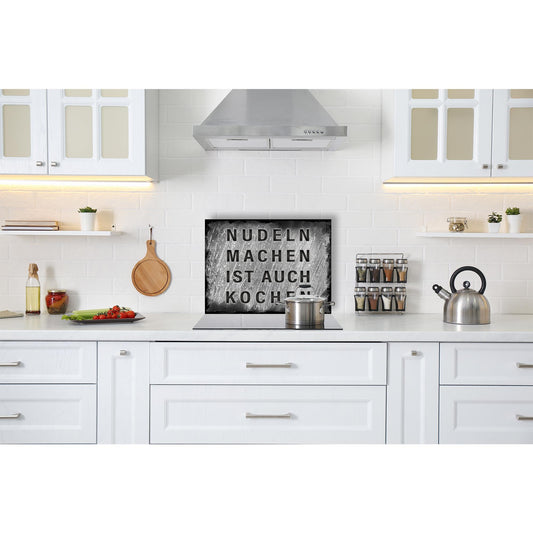 Spritzschutz - Nudeln machen ist auch kochen