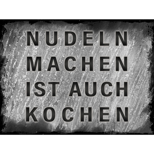 Spritzschutz - Nudeln machen ist auch kochen