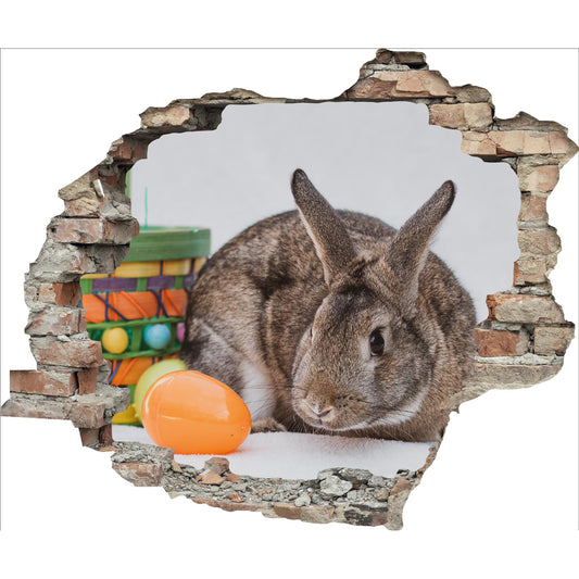 3D Wandtattoo - Kleiner Hase