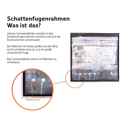 Leinwandbild mit Schattenfugenrahmen - Vector Vibe 40x60cm