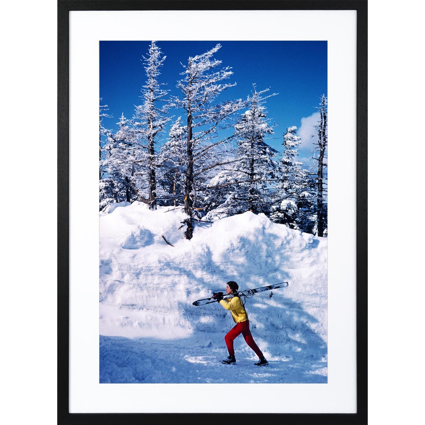 Slim Aarons - A Skier in Vermont Detail