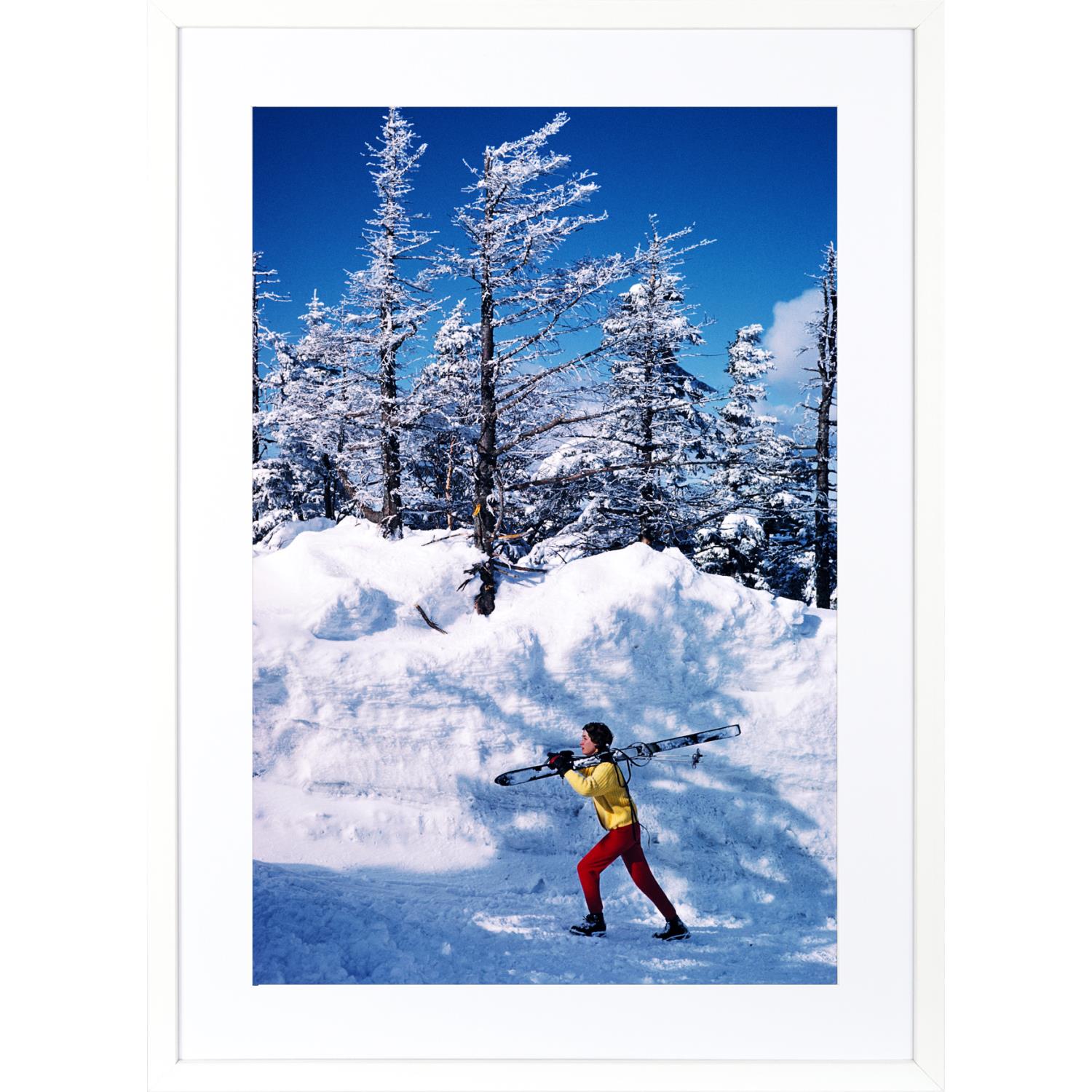 Slim Aarons - A Skier in Vermont Detail