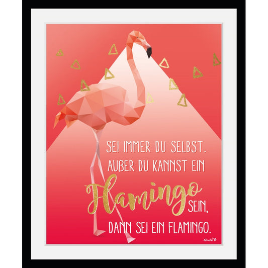 Rahmenbild - Flamingo