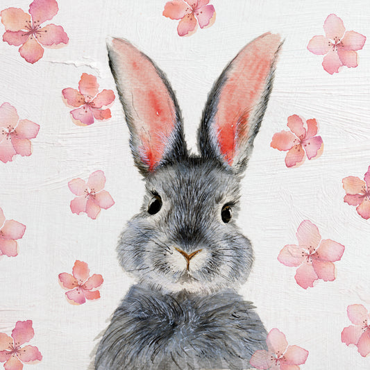 Leinwandbild - Flower Bunny