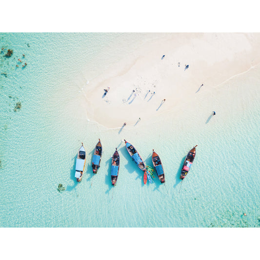 Magnetisches Markerboard - Boats from above