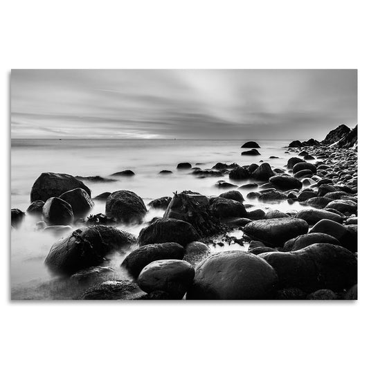 Acrylglasbild - Stones BW