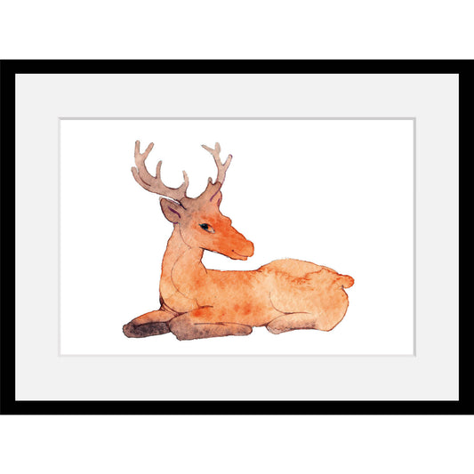 Rahmenbild - Orange Deer