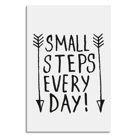 Leinwandbild - Small Steps Every Day