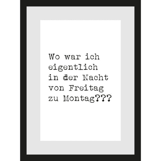 Rahmenbild - Wo War Ich Eigentlich