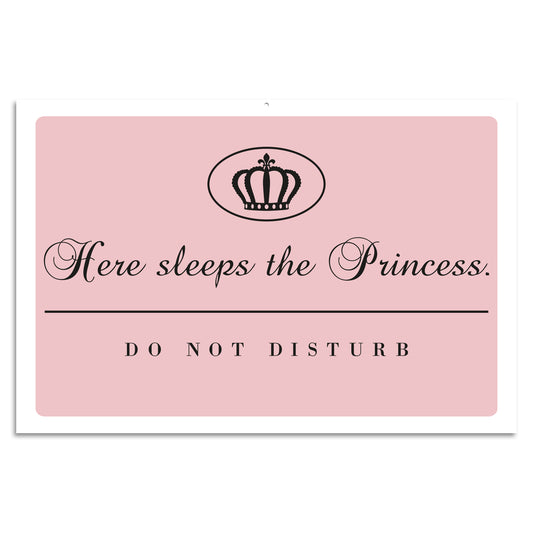 Blechschild Here Sleeps The Princess. - Do Not Disturb