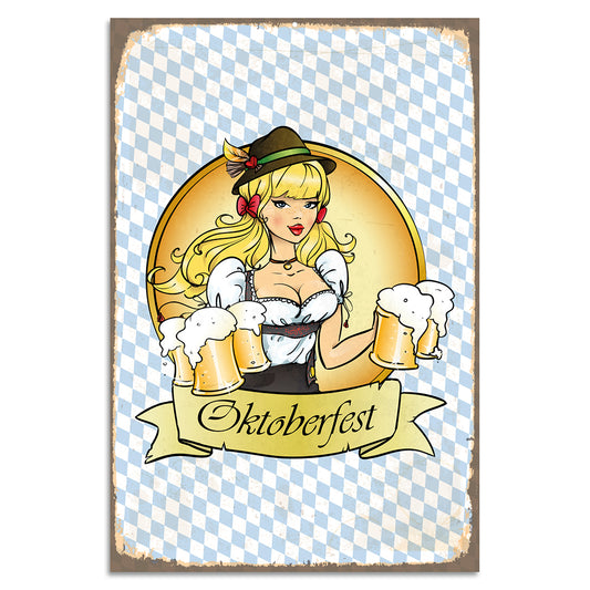 Blechschild - Oktoberfest