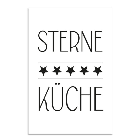 Blechschild - Sterne Küche