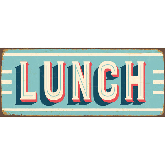 Blechschild - Lunch