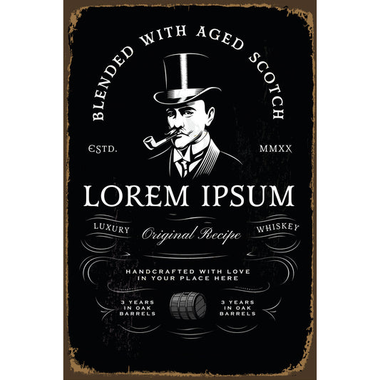 Blechschild - Lorem Ipsum