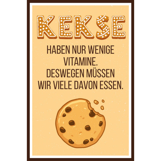 Blechschild - Kekse