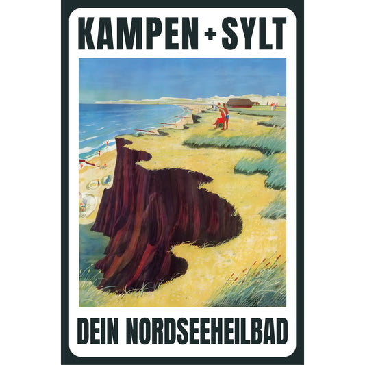 Blechschild - Kampen + Sylt