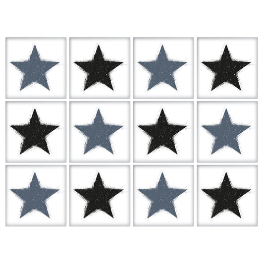 Stickerfliesen - Stars 12er-Set